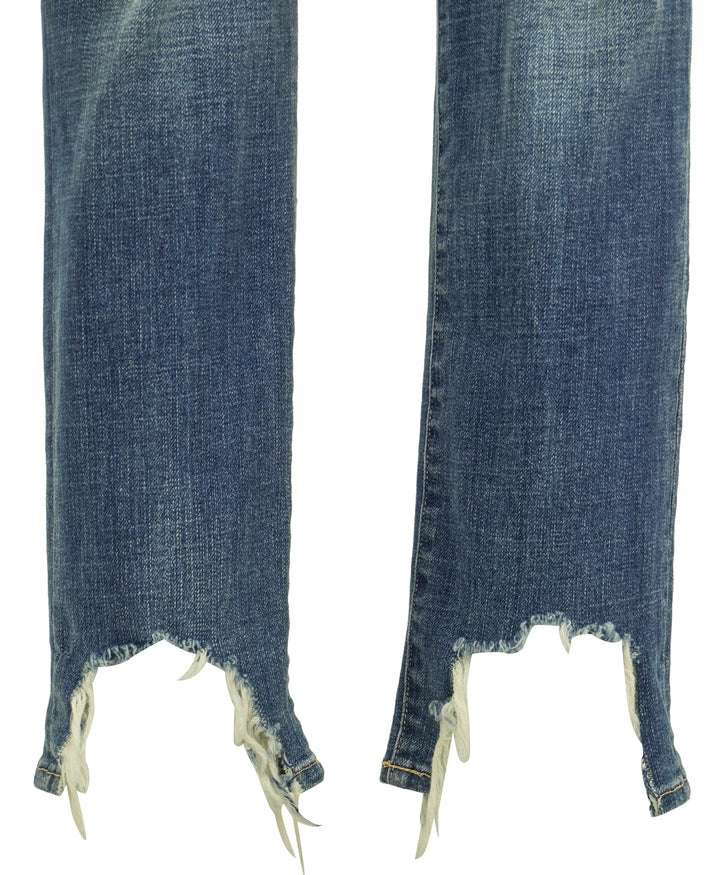 L'Agence High Line Distressed Skinny Jeans in Dark Wash Denim - Discounts on L'AGENCE at UAL