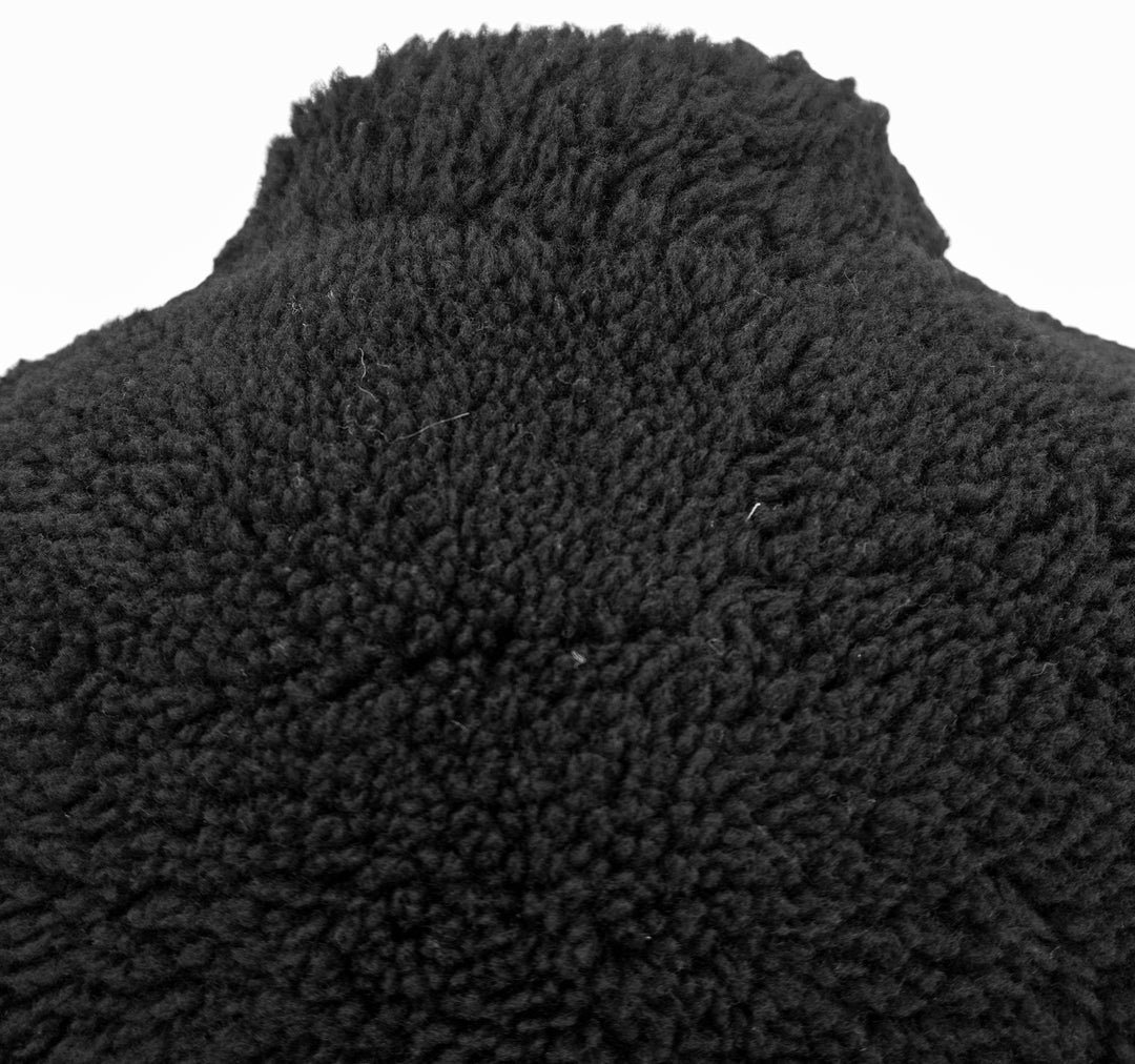 Toteme Cinched Shearling Jacket in Deep Navy - Discounts on Toteme at UAL