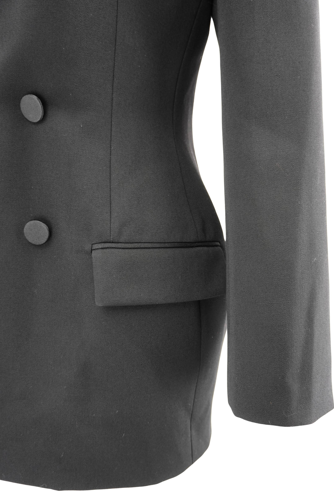 Saint Laurent Double Breasted Blazer in Black - Discounts on Saint Laurent at UAL
