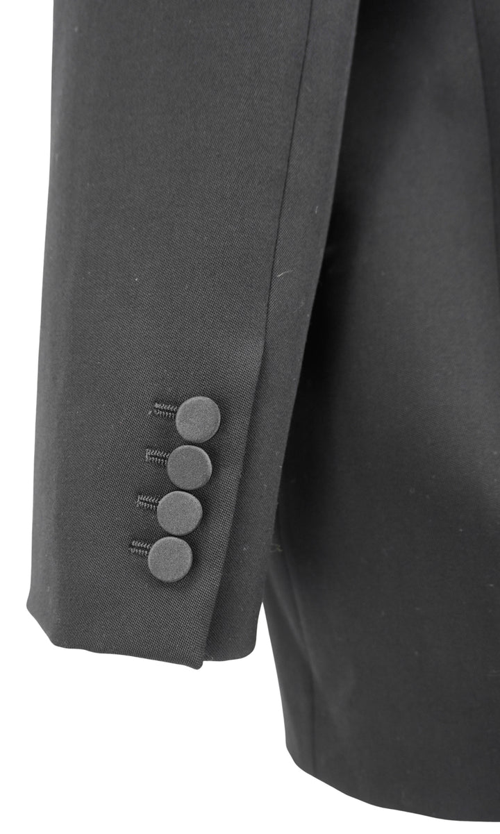 Saint Laurent Double Breasted Blazer in Black - Discounts on Saint Laurent at UAL