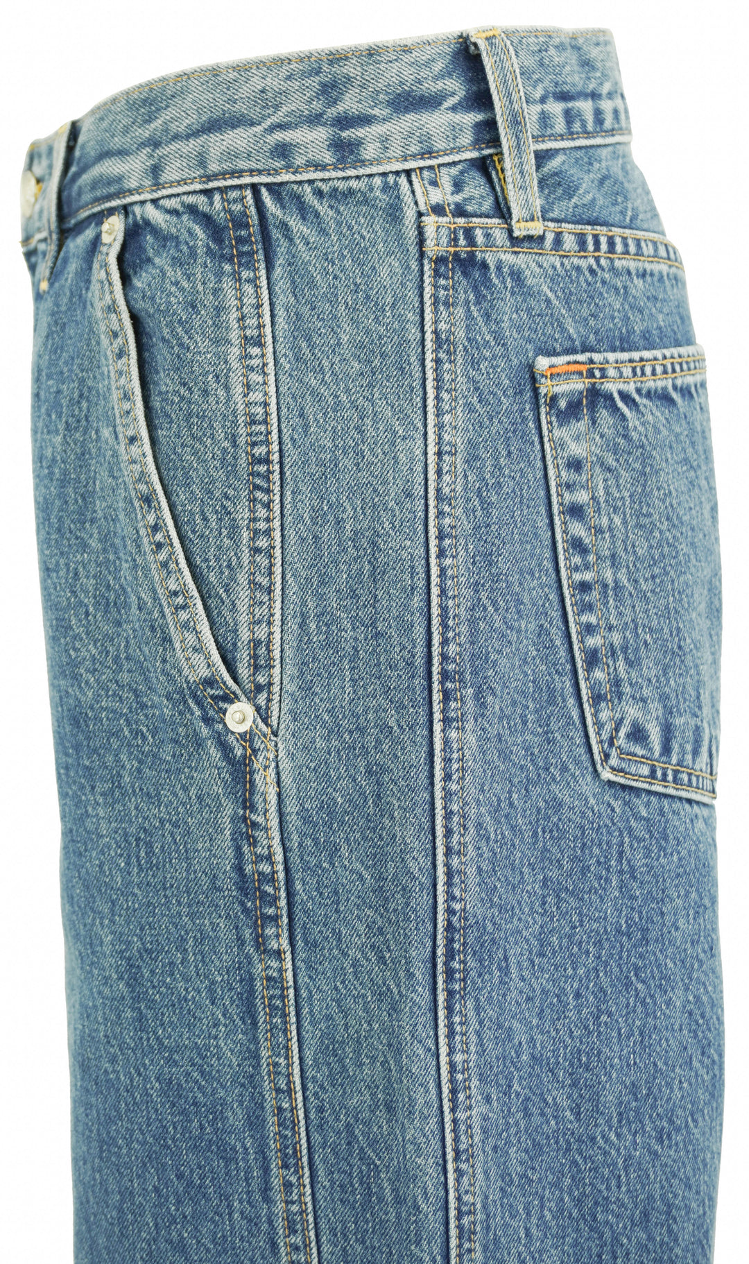 SLVRLAKE Mica Double Seam Jeans in Satisfaction