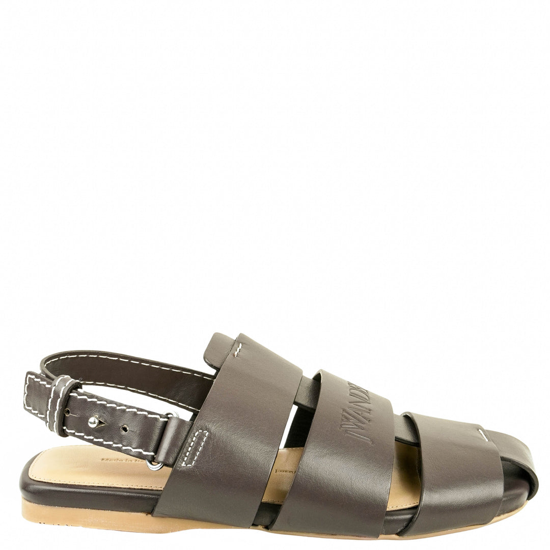 JW Anderson Fisherman Sandals in Dark Brown - Discounts on JW Anderson at UAL