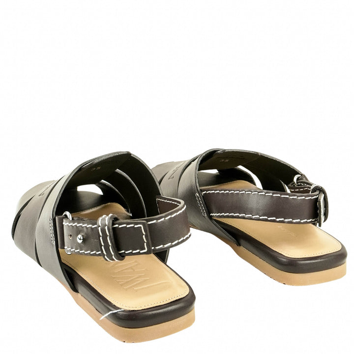 JW Anderson Fisherman Sandals in Dark Brown - Discounts on JW Anderson at UAL