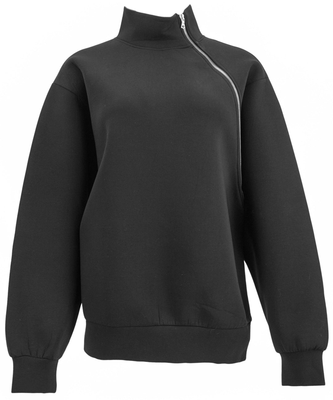Dries Van Noten Curved Zipper Jacket in Black - Discounts on Dries Van Noten at UAL