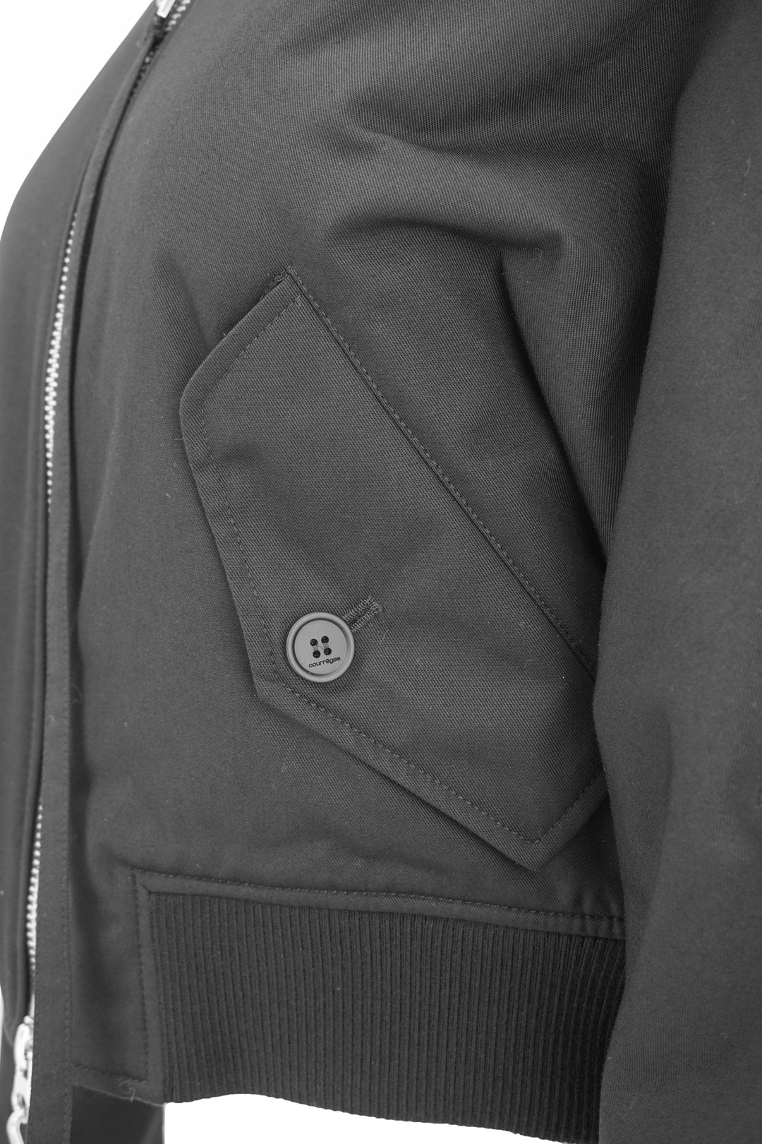 Courrèges Scuba Bomber Jacket in Black