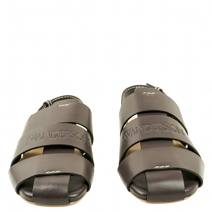 JW Anderson Fisherman Sandals in Dark Brown - Discounts on JW Anderson at UAL