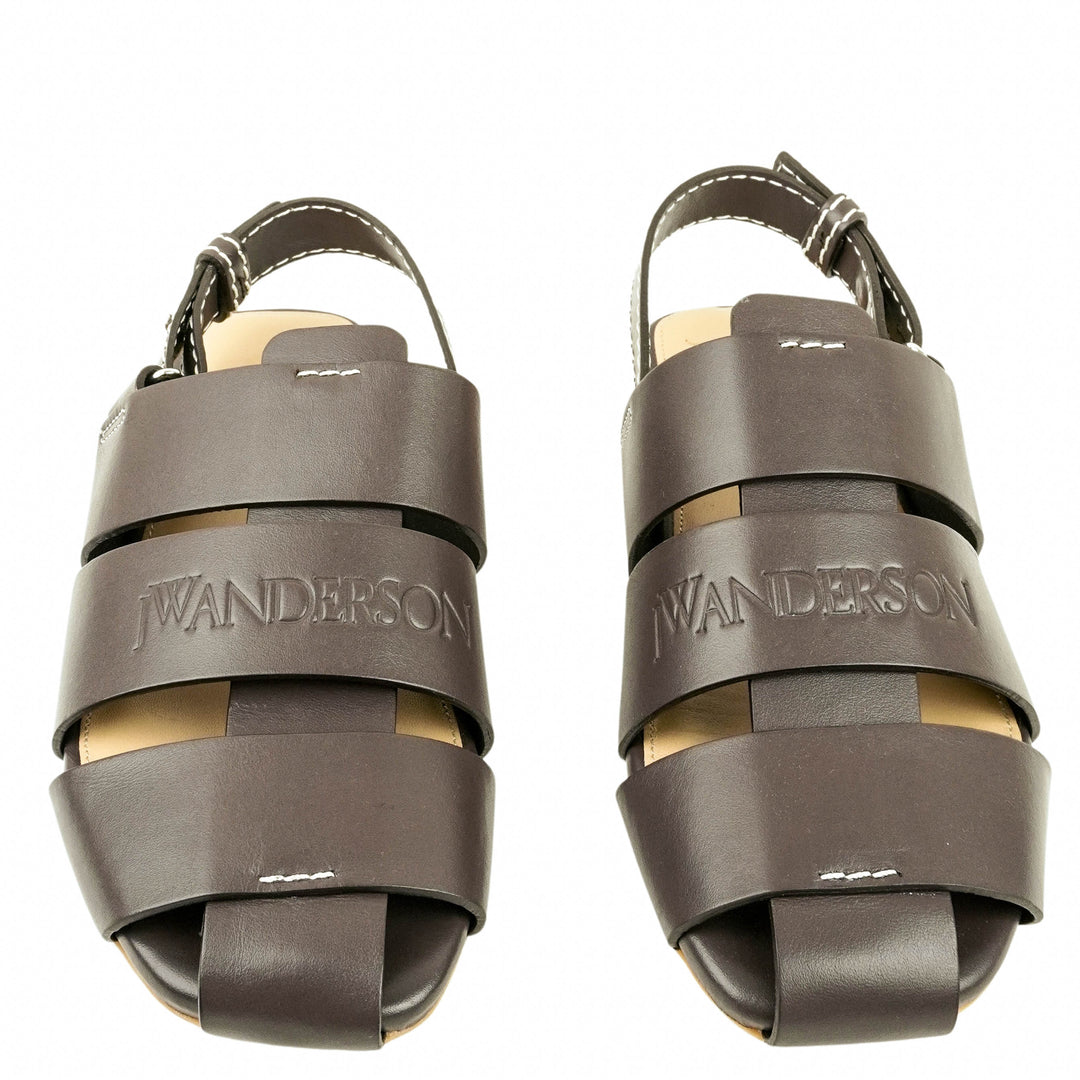 JW Anderson Fisherman Sandals in Dark Brown - Discounts on JW Anderson at UAL