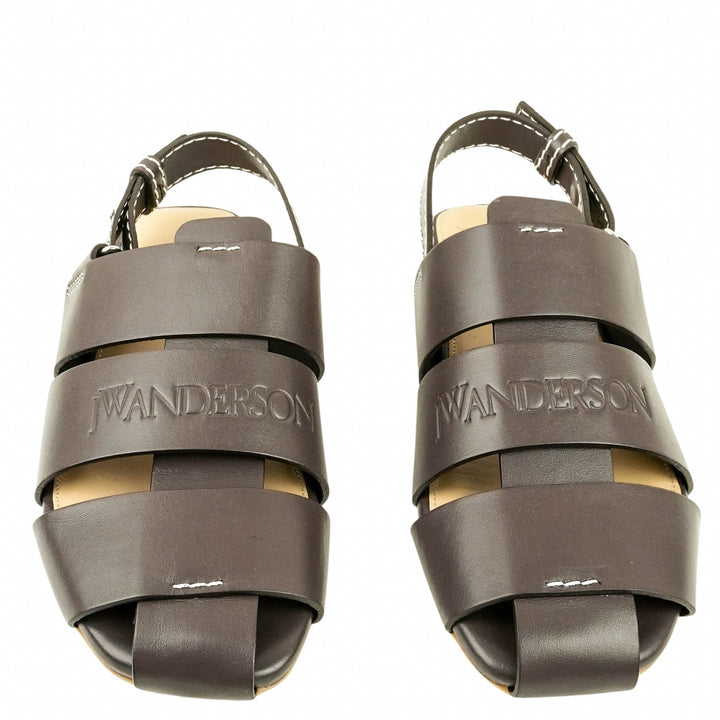 JW Anderson Fisherman Sandals in Dark Brown - Discounts on JW Anderson at UAL