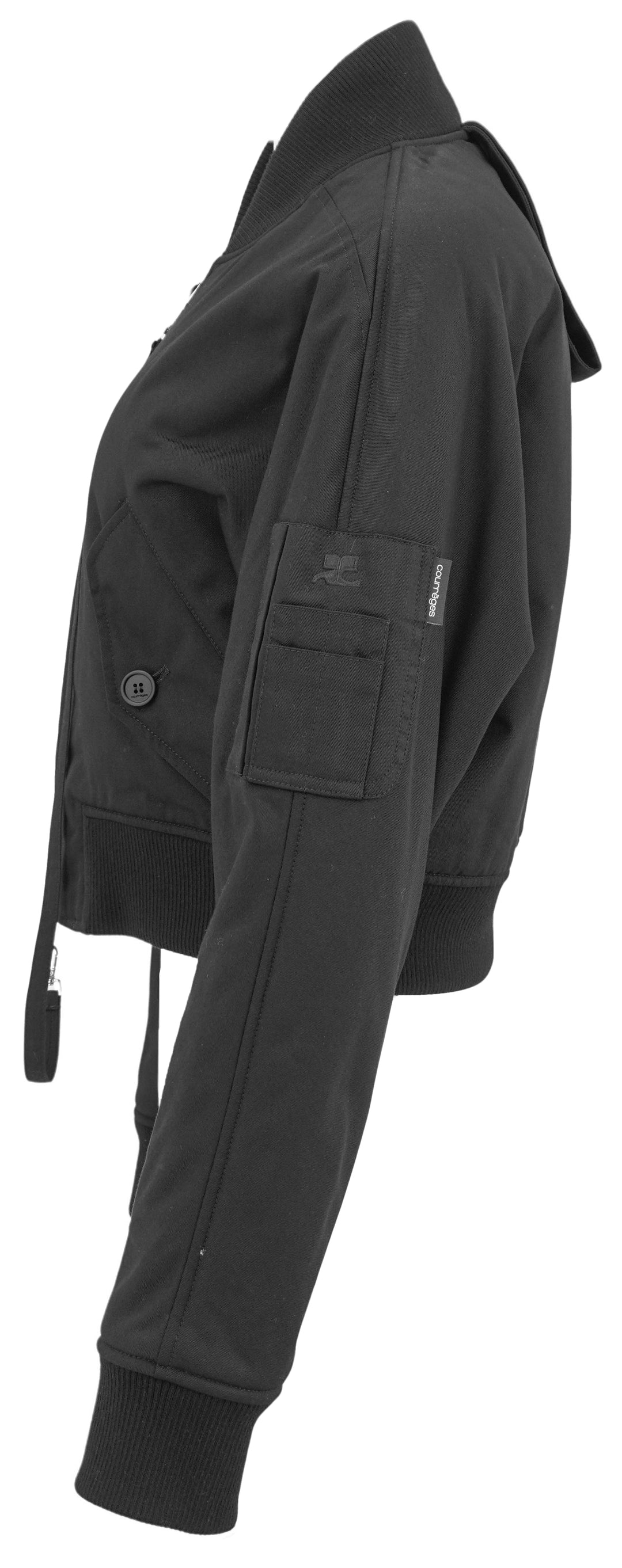 Courrèges Scuba Bomber Jacket in Black