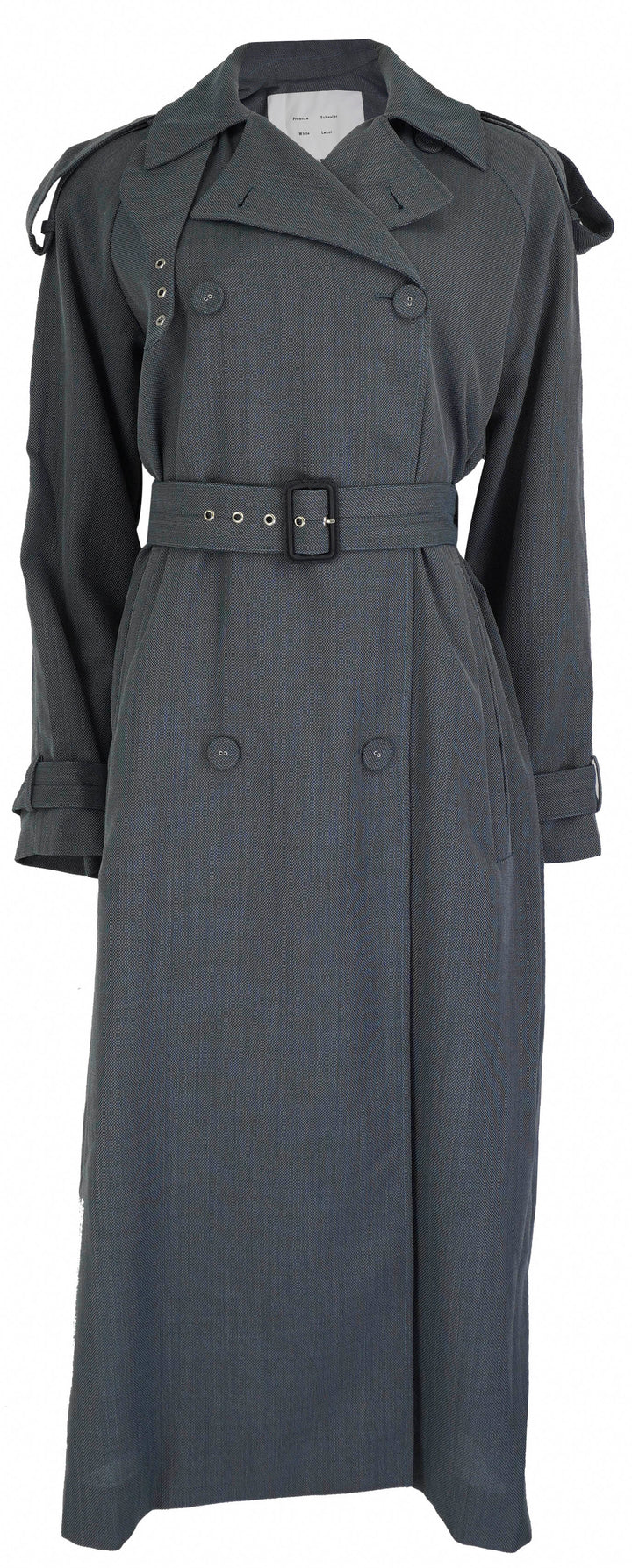 Proenza Schouler White Label Trench Coat in Slate Blue