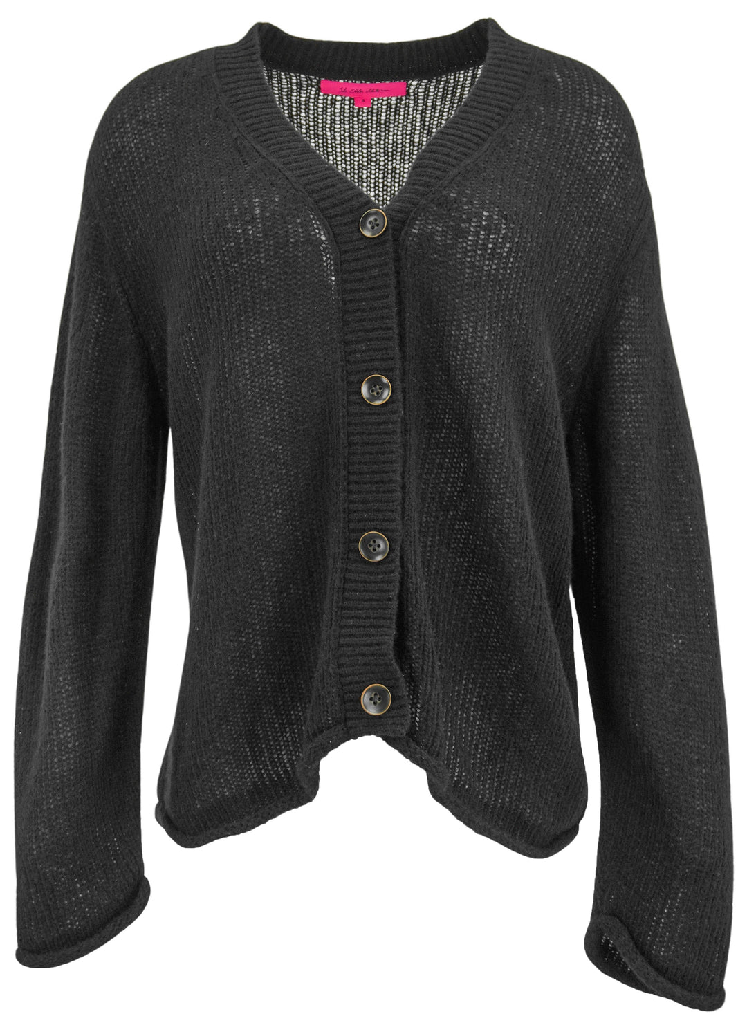 The Elder Statesman Nimbus Relaxed Cardigan in Black - Discounts on The Elder Statesman at UAL