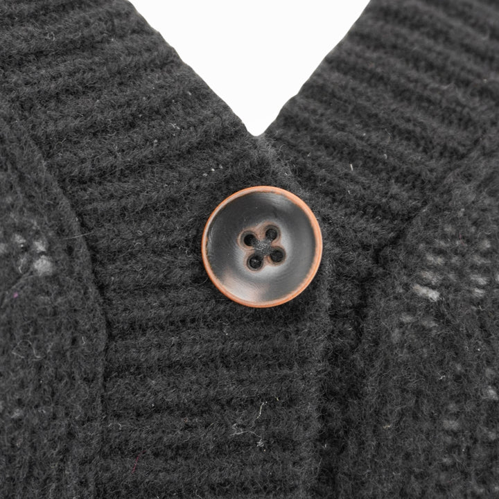 The Elder Statesman Nimbus Relaxed Cardigan in Black - Discounts on The Elder Statesman at UAL