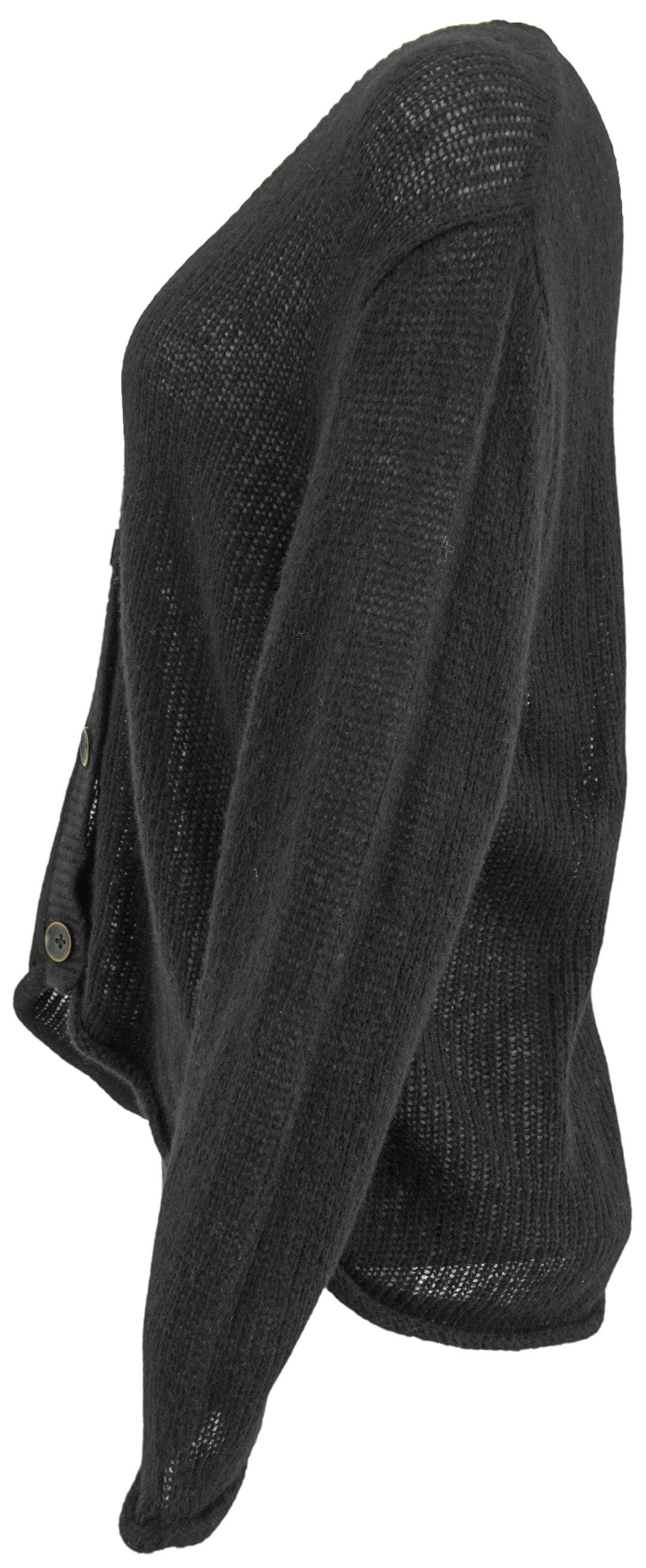 The Elder Statesman Nimbus Relaxed Cardigan in Black - Discounts on The Elder Statesman at UAL