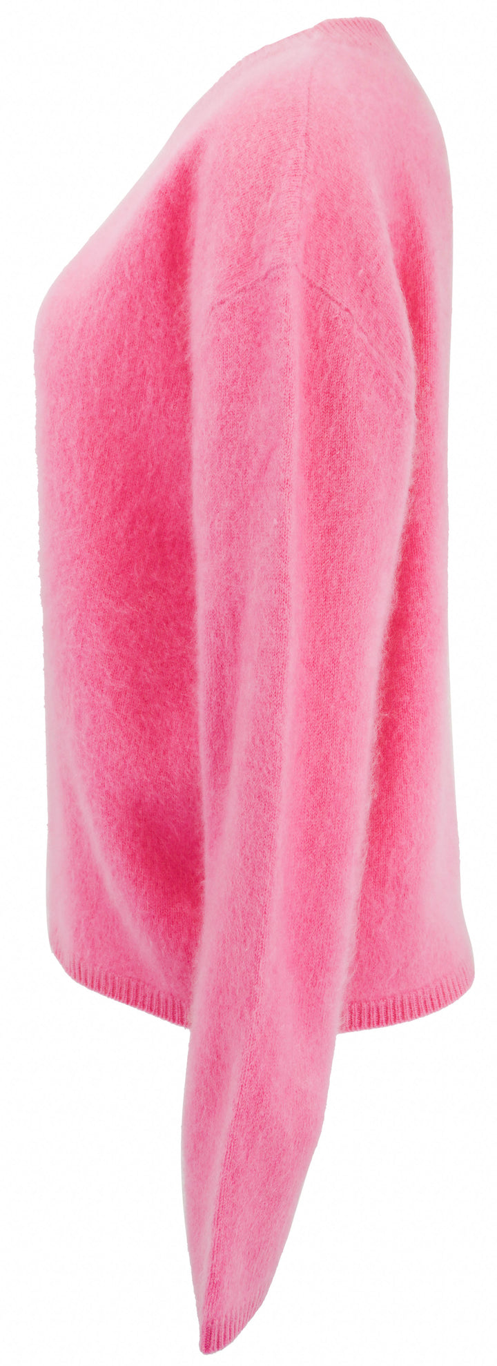 Lisa Yang Natalia Cashmere Sweater in Bright Rosa Brushed - Discounts on Lisa Yang at UAL