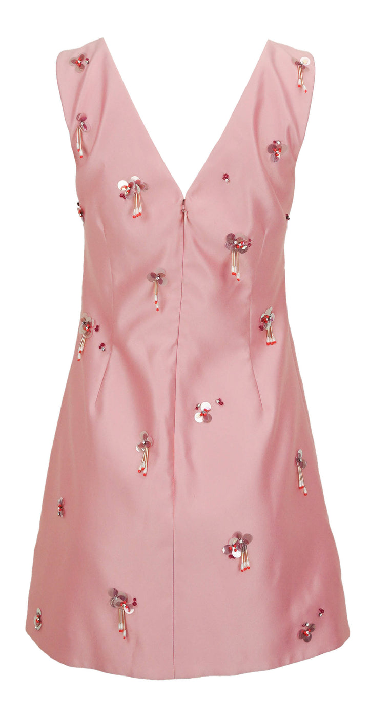 Tanya Taylor Halston Dress in Rose Quartz - Discounts on Tanya Taylor at UAL