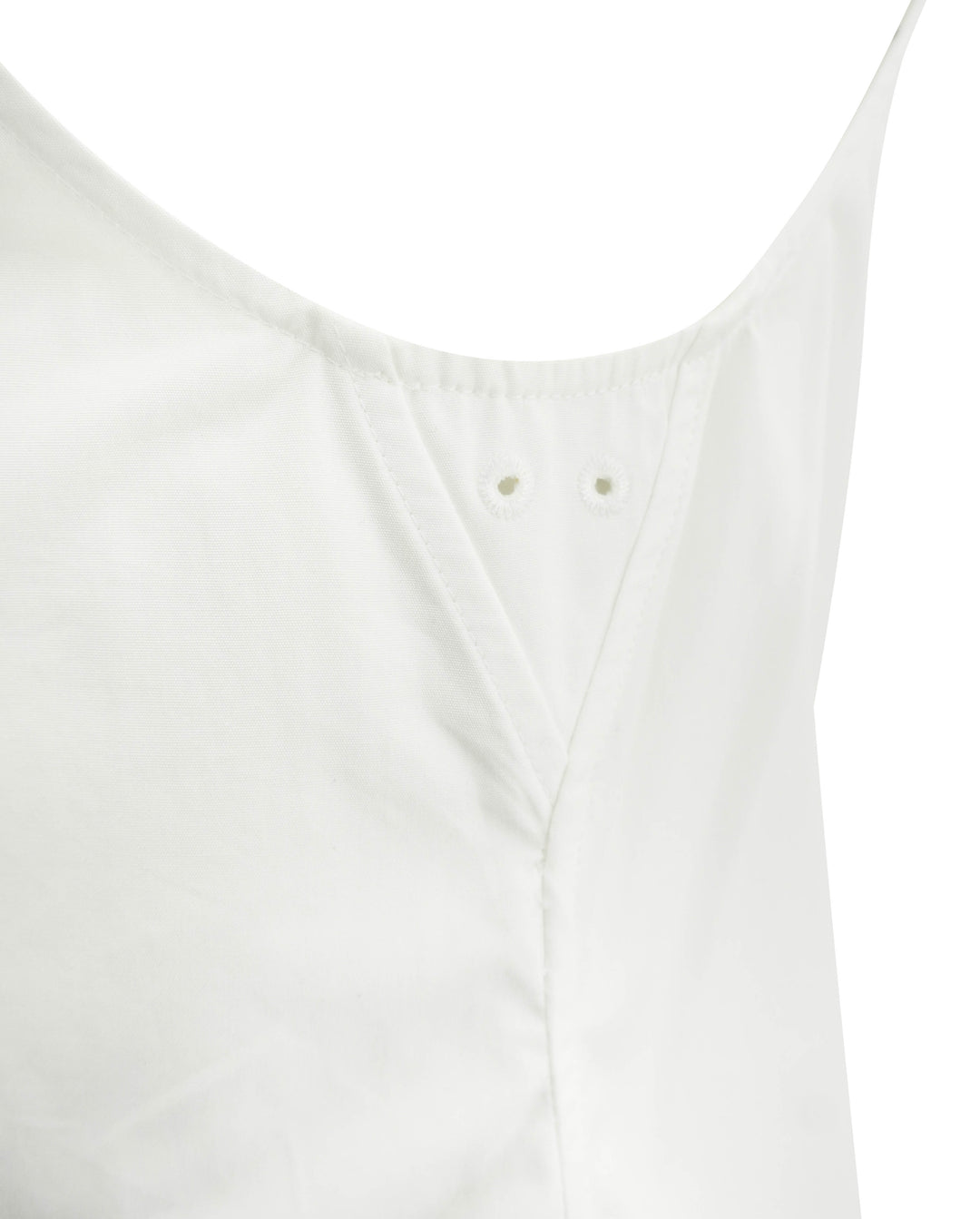 Saint Laurent Poplin Tank Top in White - Discounts on Saint Laurent at UAL