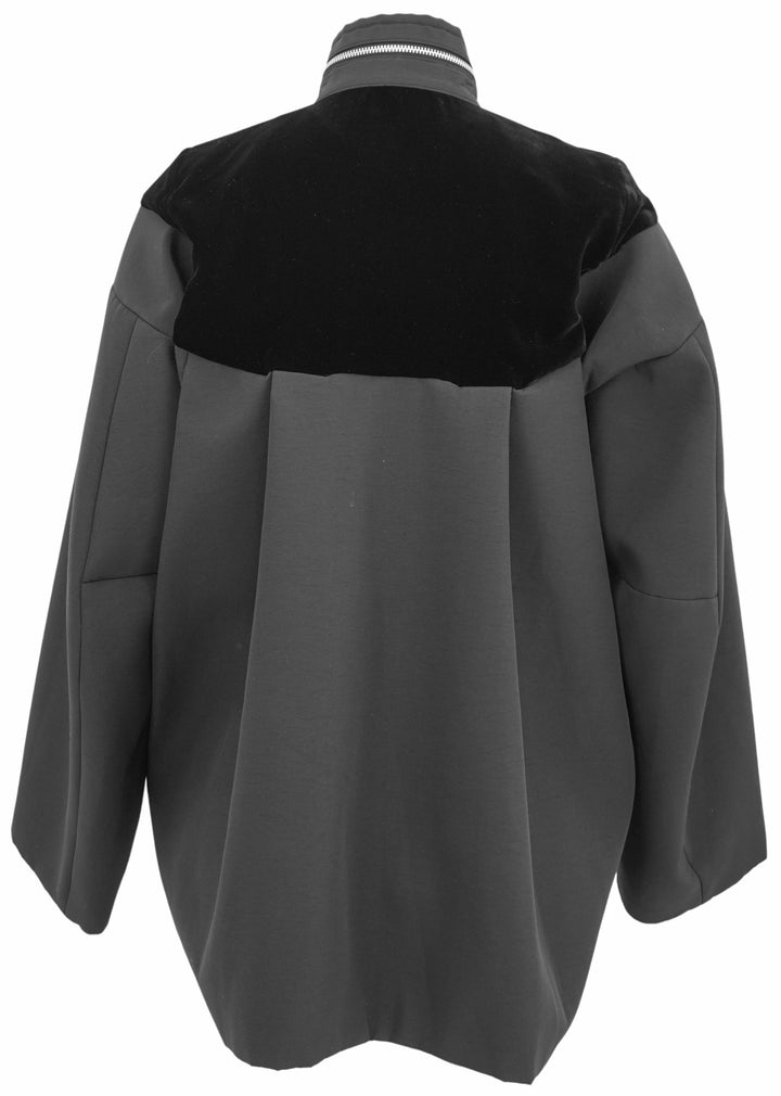 Sacai Velvet Paneled Jacket in Black