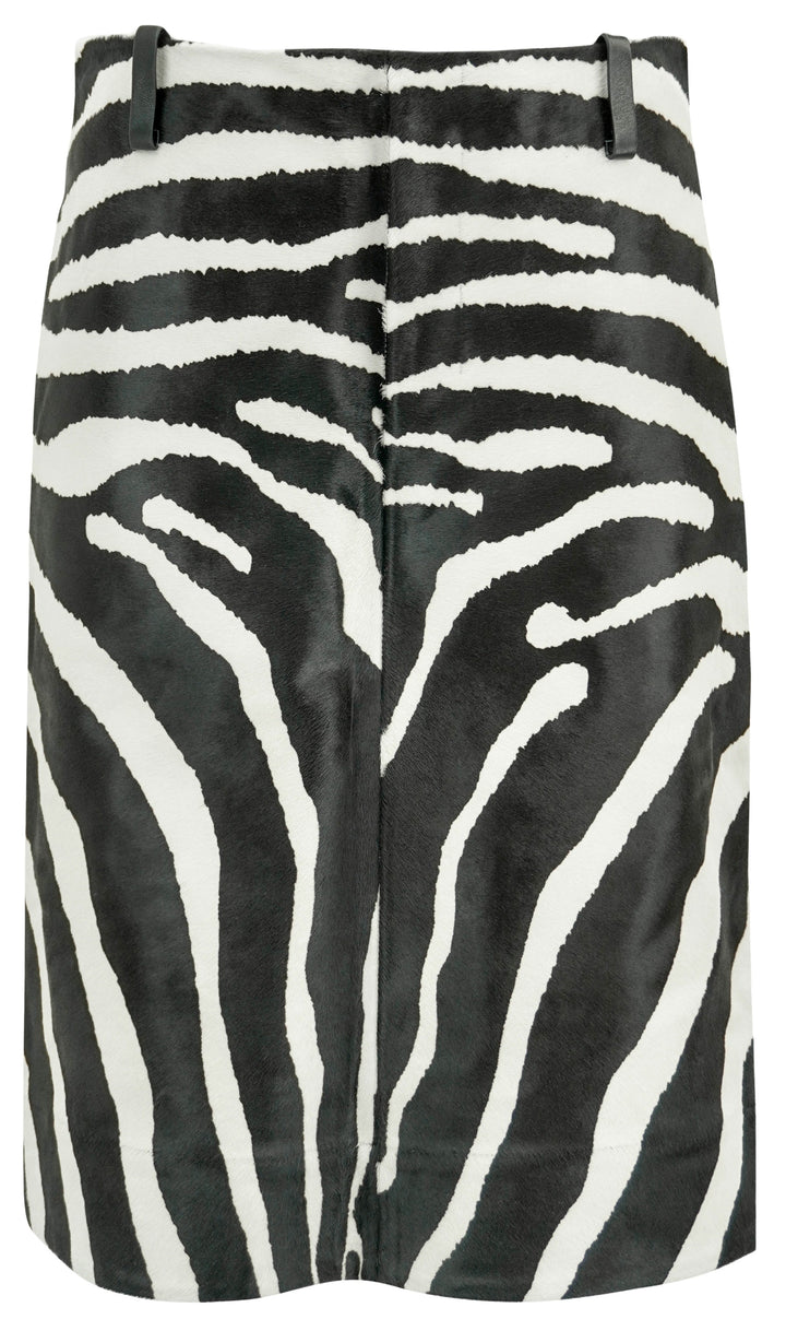 Jacquemus Tozzi Skirt in Black and White Zebra