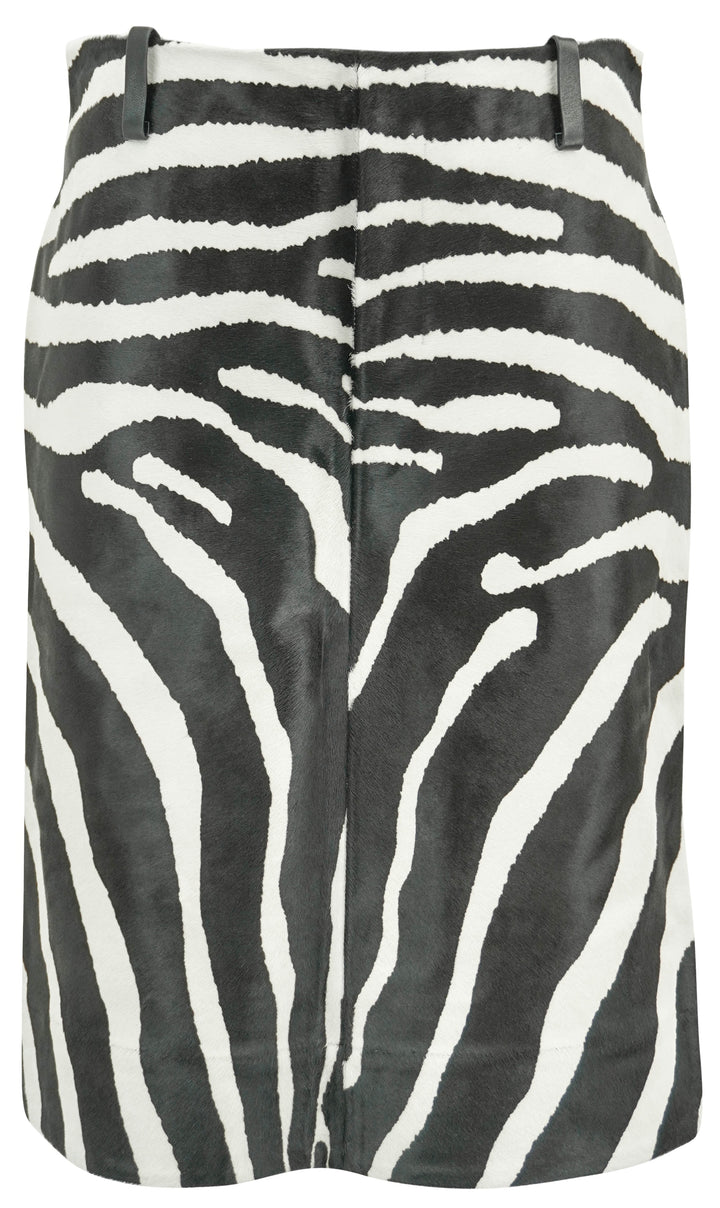 Jacquemus Tozzi Skirt in Black and White Zebra