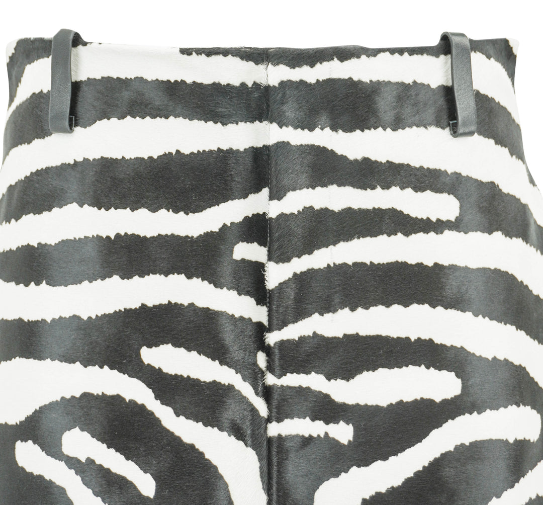 Jacquemus Tozzi Skirt in Black and White Zebra