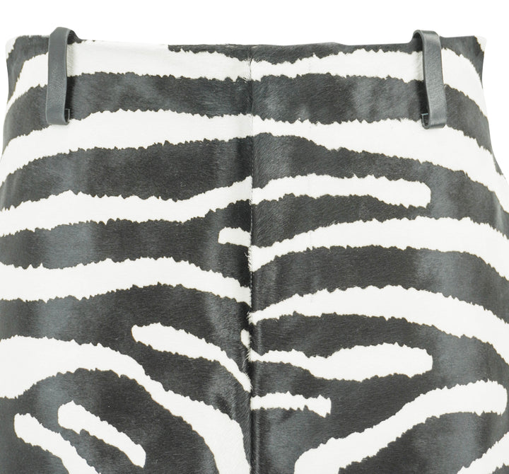 Jacquemus Tozzi Skirt in Black and White Zebra