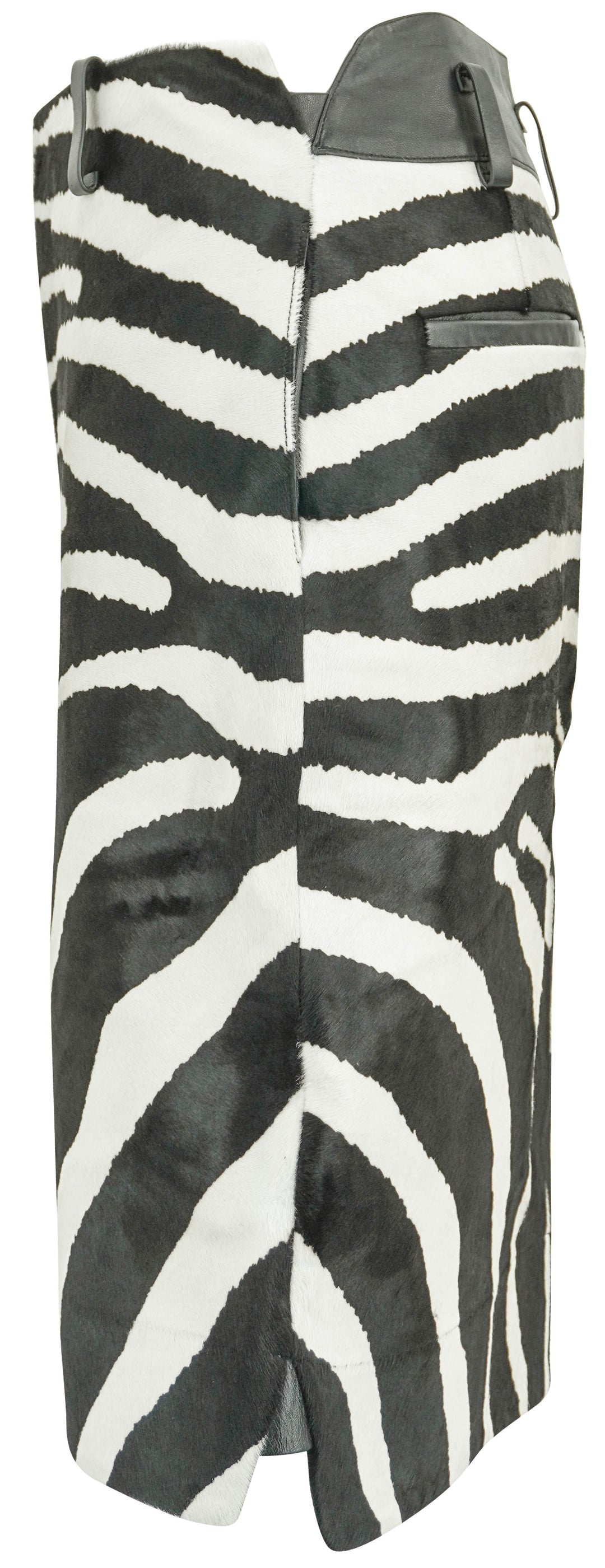 Jacquemus Tozzi Skirt in Black and White Zebra