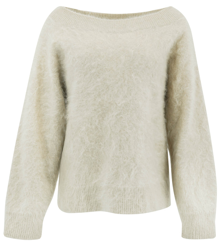 Lisa Yang Kamila Sweater in Sand Brushed