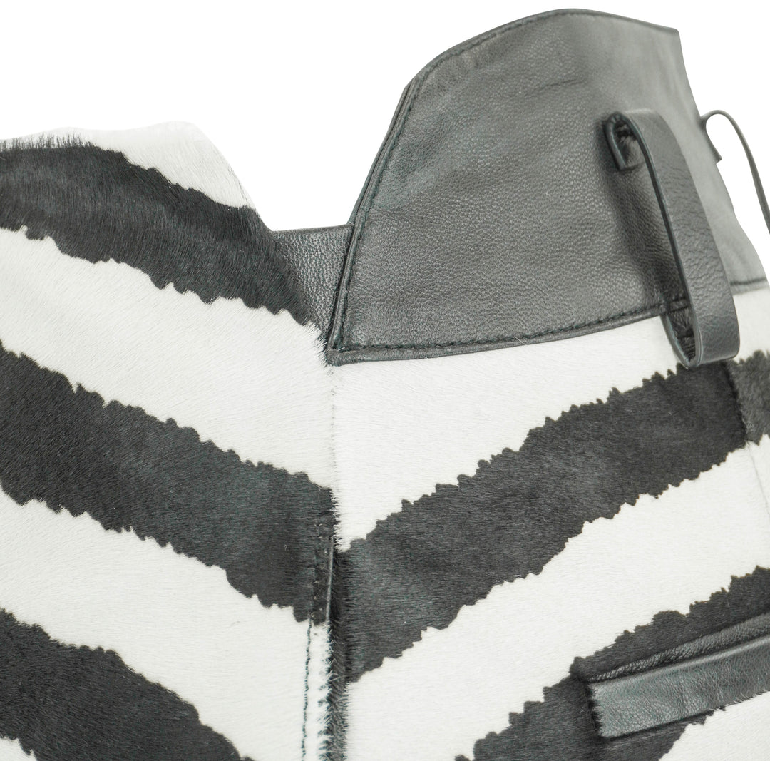 Jacquemus Tozzi Skirt in Black and White Zebra