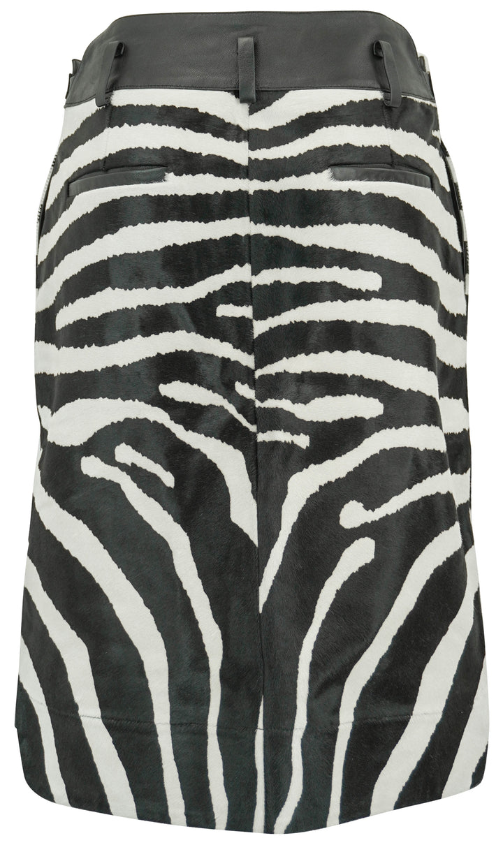 Jacquemus Tozzi Skirt in Black and White Zebra