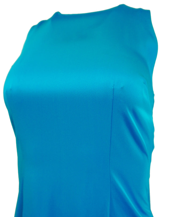Alejandra Alonso Rojas Silk Mini Dress in Sapphire - Discounts on Alejandra Alonso Rojas at UAL