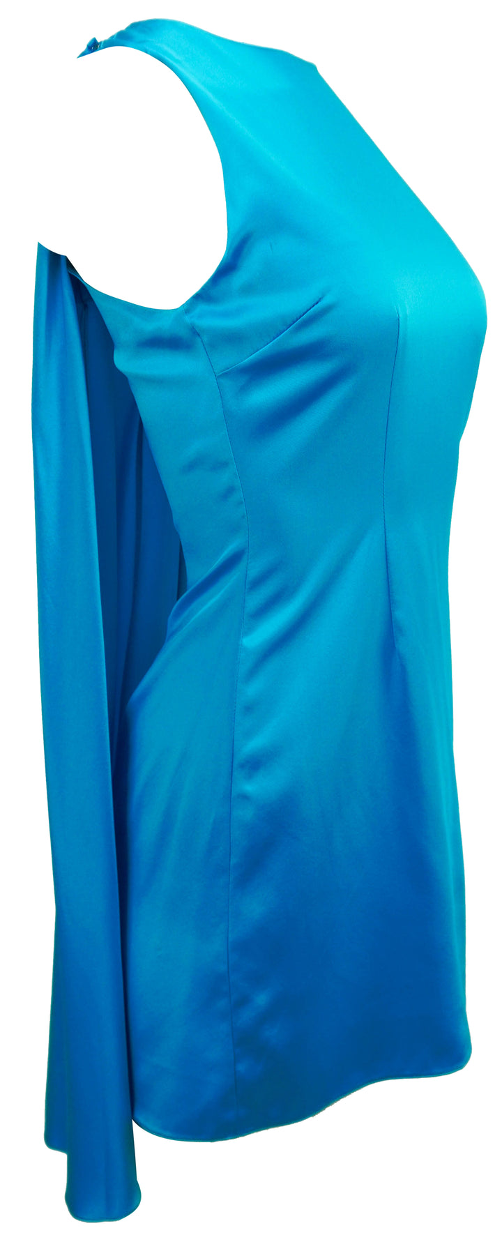 Alejandra Alonso Rojas Silk Mini Dress in Sapphire - Discounts on Alejandra Alonso Rojas at UAL