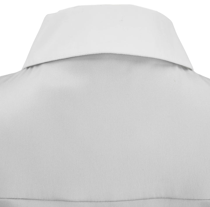 Loewe Long Sleeve Silk Shirt in Stone Grey - Discounts on LOEWE at UAL