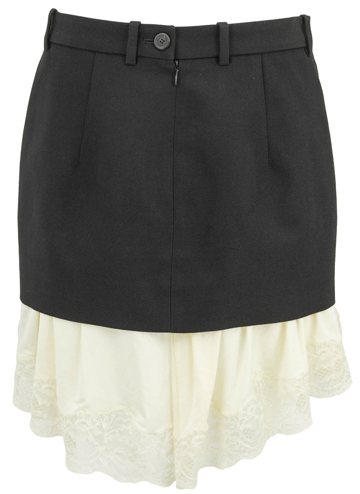 Balenciaga Lingerie Tailored Mini Skirt in Black