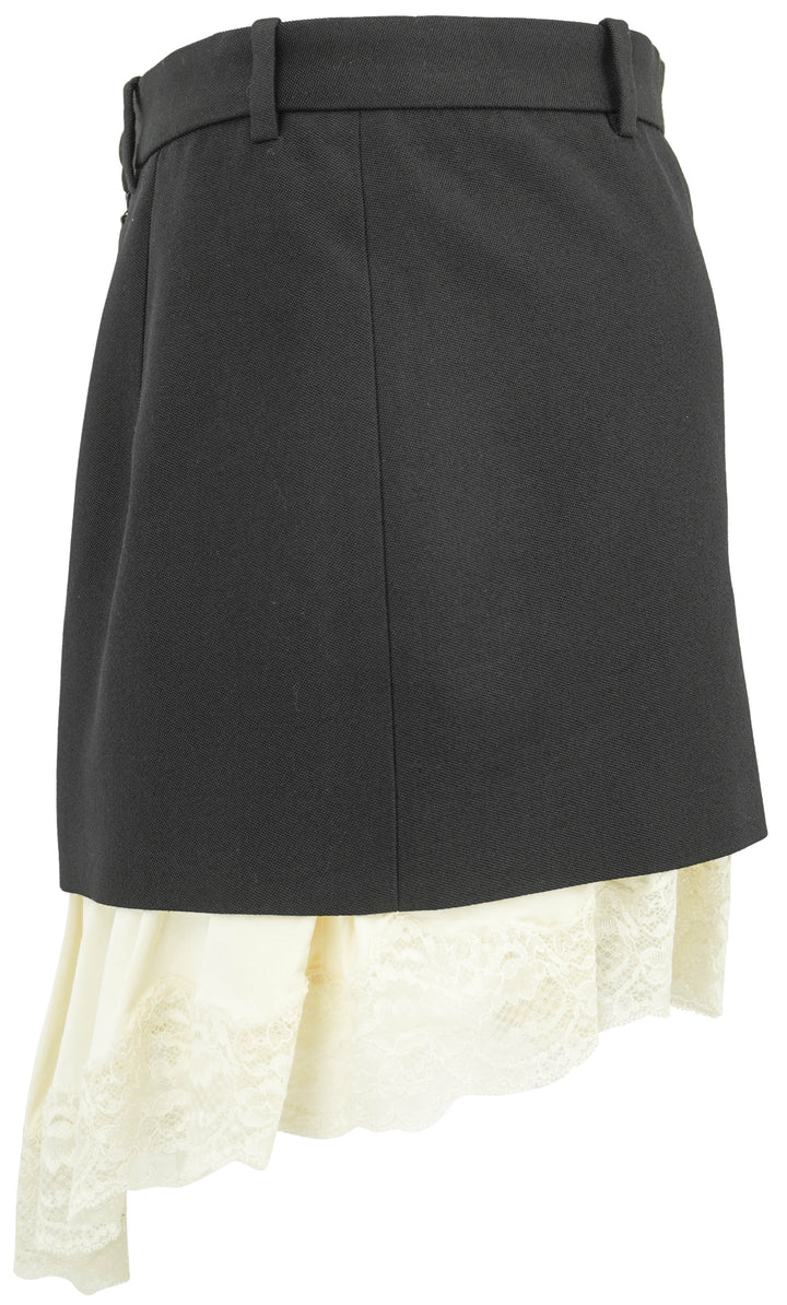 Balenciaga Lingerie Tailored Mini Skirt in Black