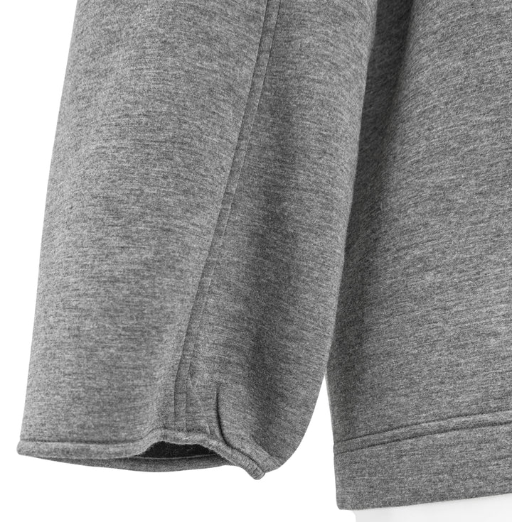 Plan C Collar Zip Viscose Scuba Jacket in Grey - Discounts on PLAN C at UAL