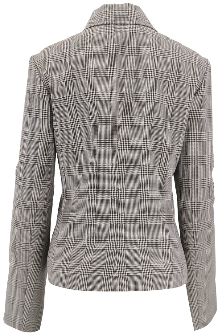 Courréges Prince of Whales Jacket in Brown Plaid - Discounts on Courrèges at UAL
