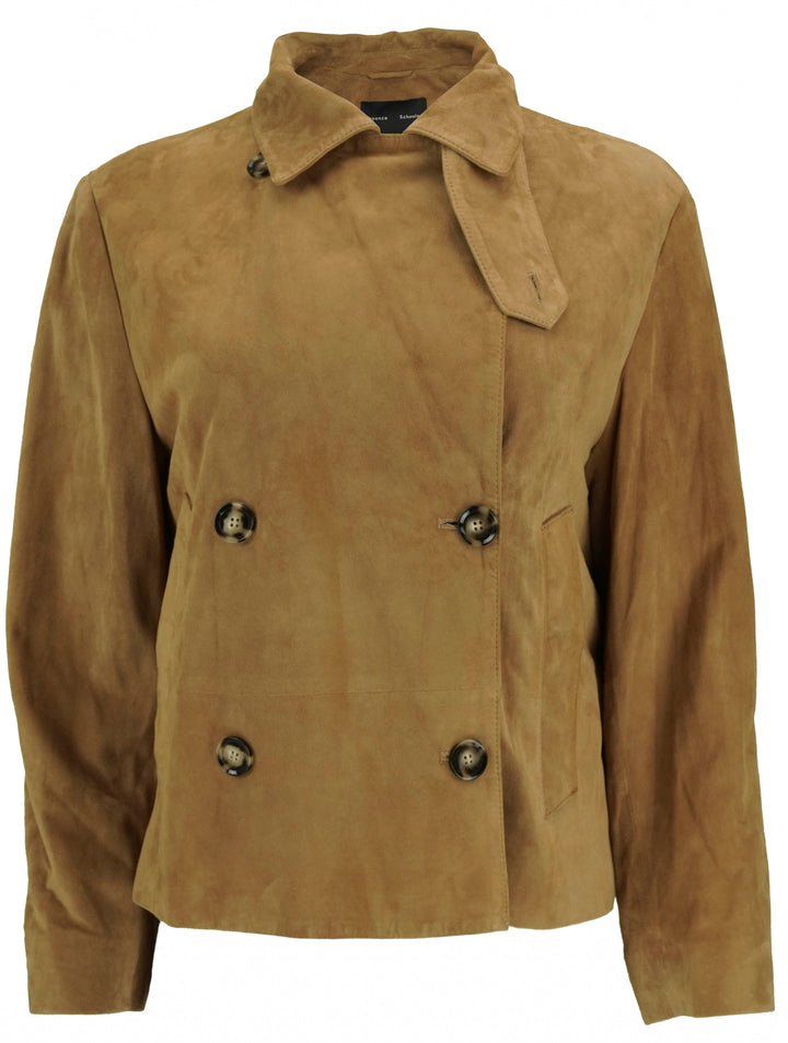 Proenza Schouler Nola Suede Jacket in Pony - Discounts on Proenza Schouler at UAL