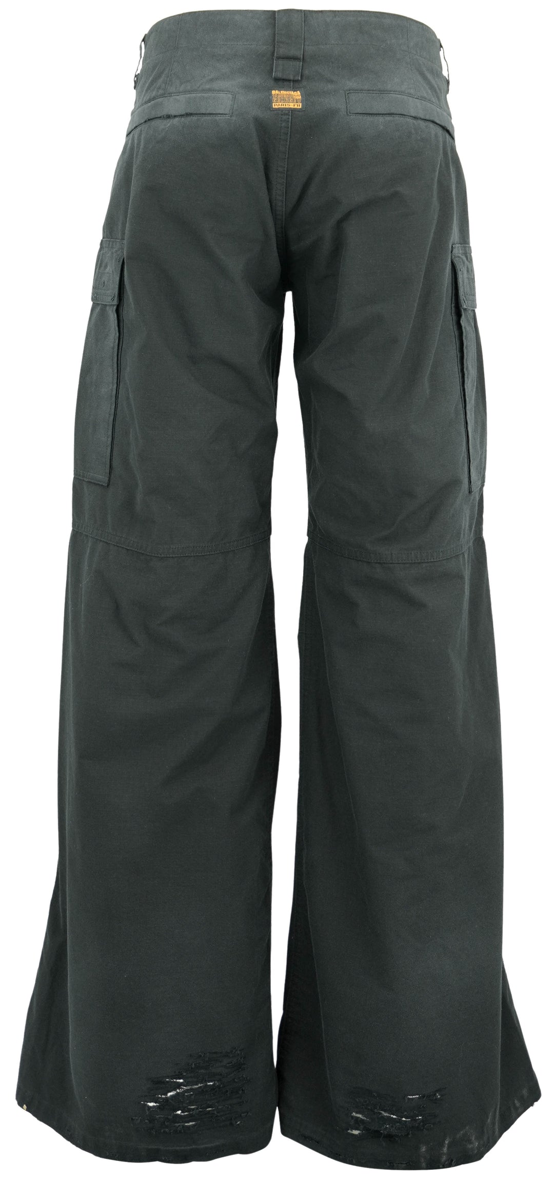 Balenciaga Flared Cargo Pants in Black