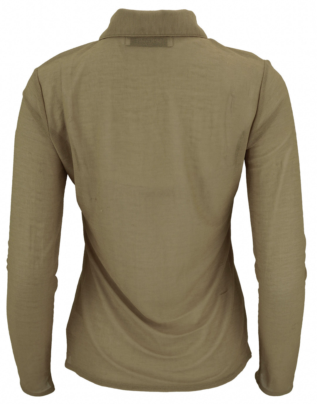 SPRWMN Mesh Knit Button Up Top in Khaki - Discounts on SPRWMN at UAL