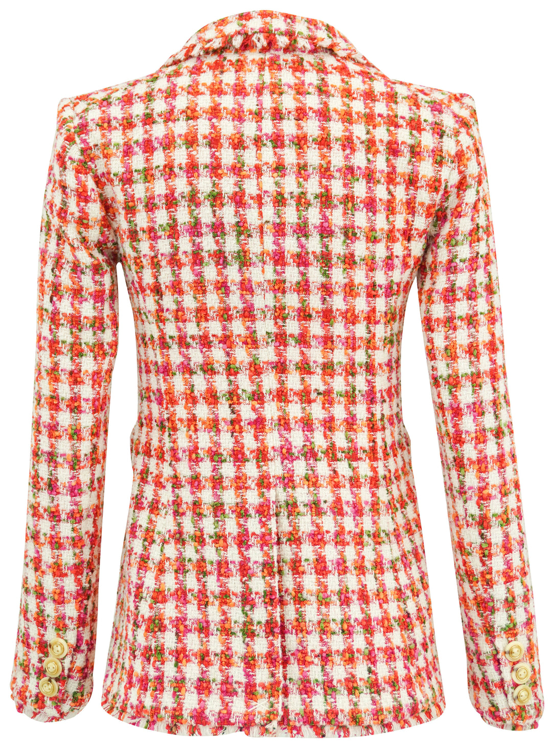 Cara Cara Ross Blazer in Red and Cream Boucle - Discounts on Cara Cara at UAL
