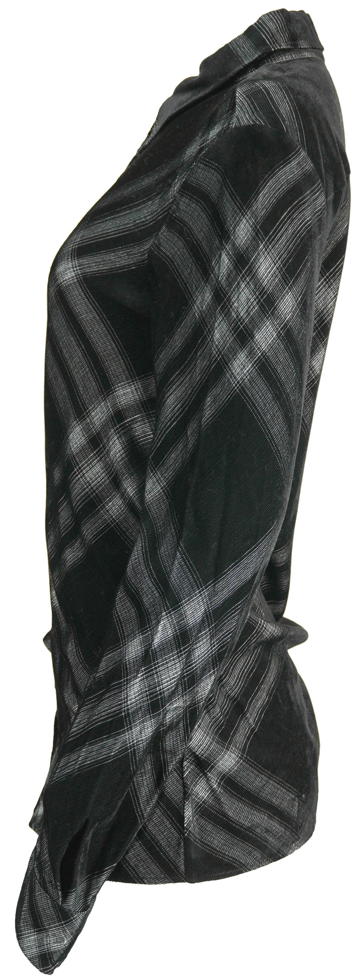 Burberry Check Button Up Shirt in Black and White - Discounts on Burberry at UAL