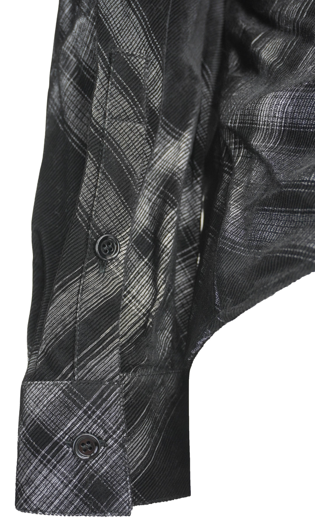 Burberry Check Button Up Shirt in Black and White - Discounts on Burberry at UAL