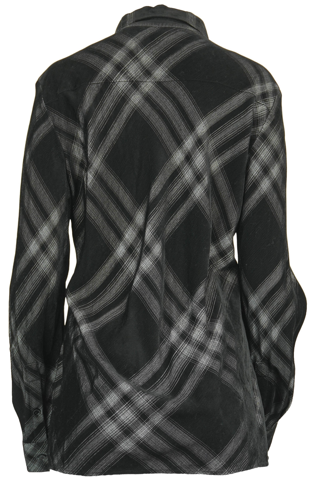 Burberry Check Button Up Shirt in Black and White - Discounts on Burberry at UAL