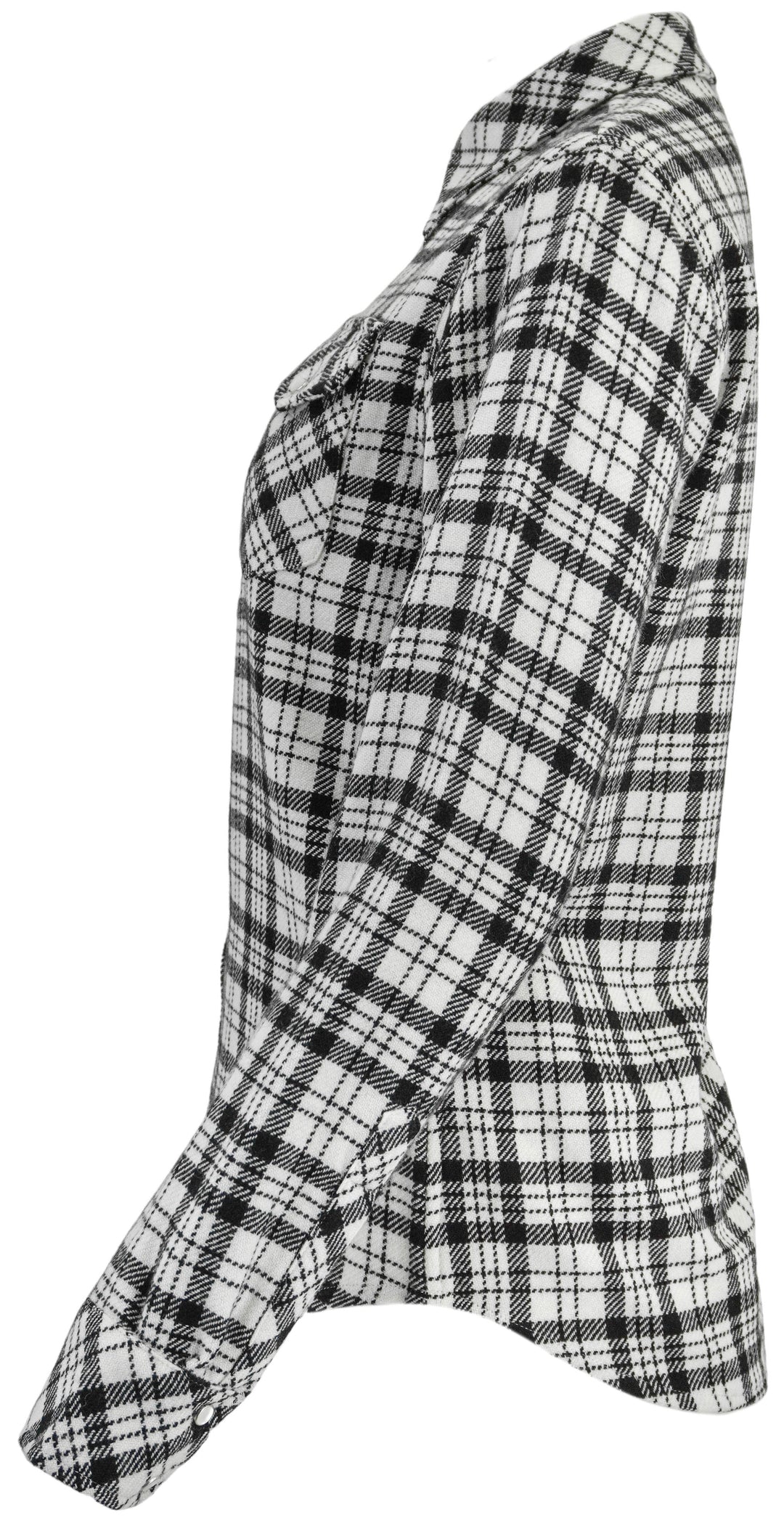 Richard Grand Plaid Cashmere Fitted Shirt in Black and White - Discounts on Richard Grand at UAL