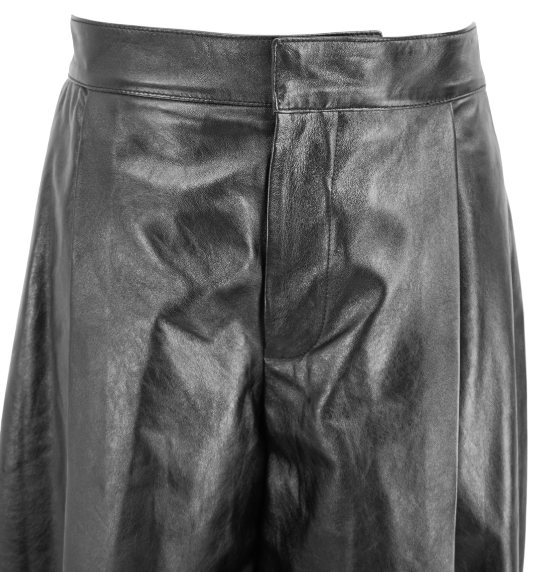 Marni Leather Trousers in Black