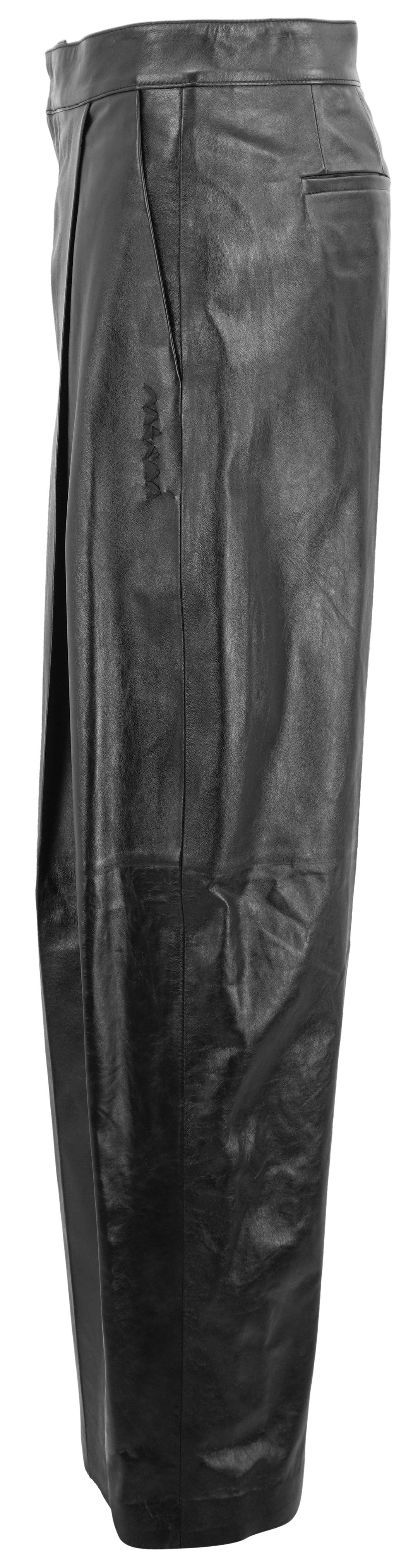 Marni Leather Trousers in Black