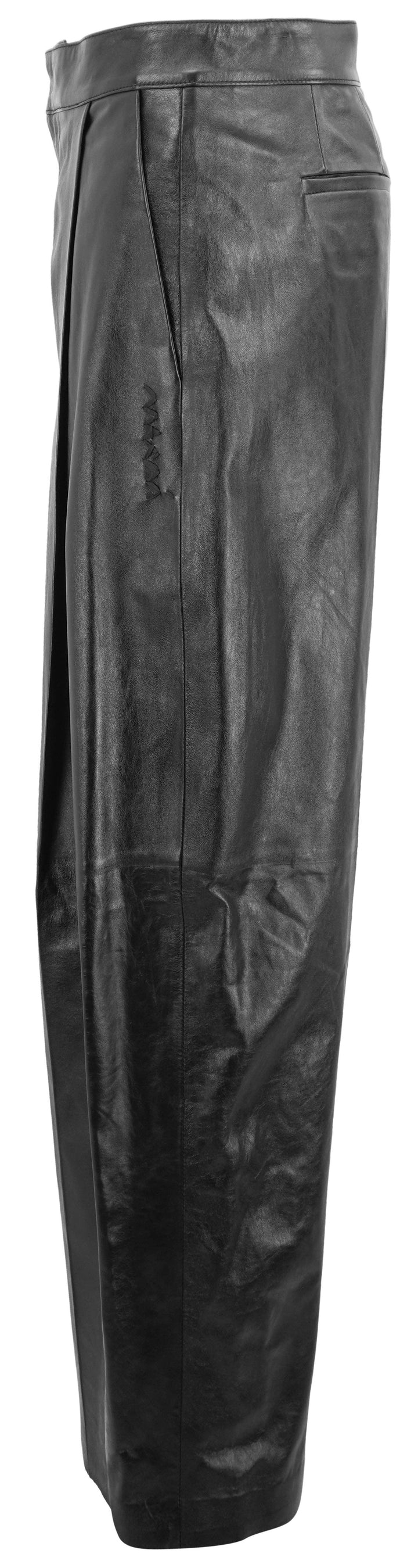Marni Leather Trousers in Black