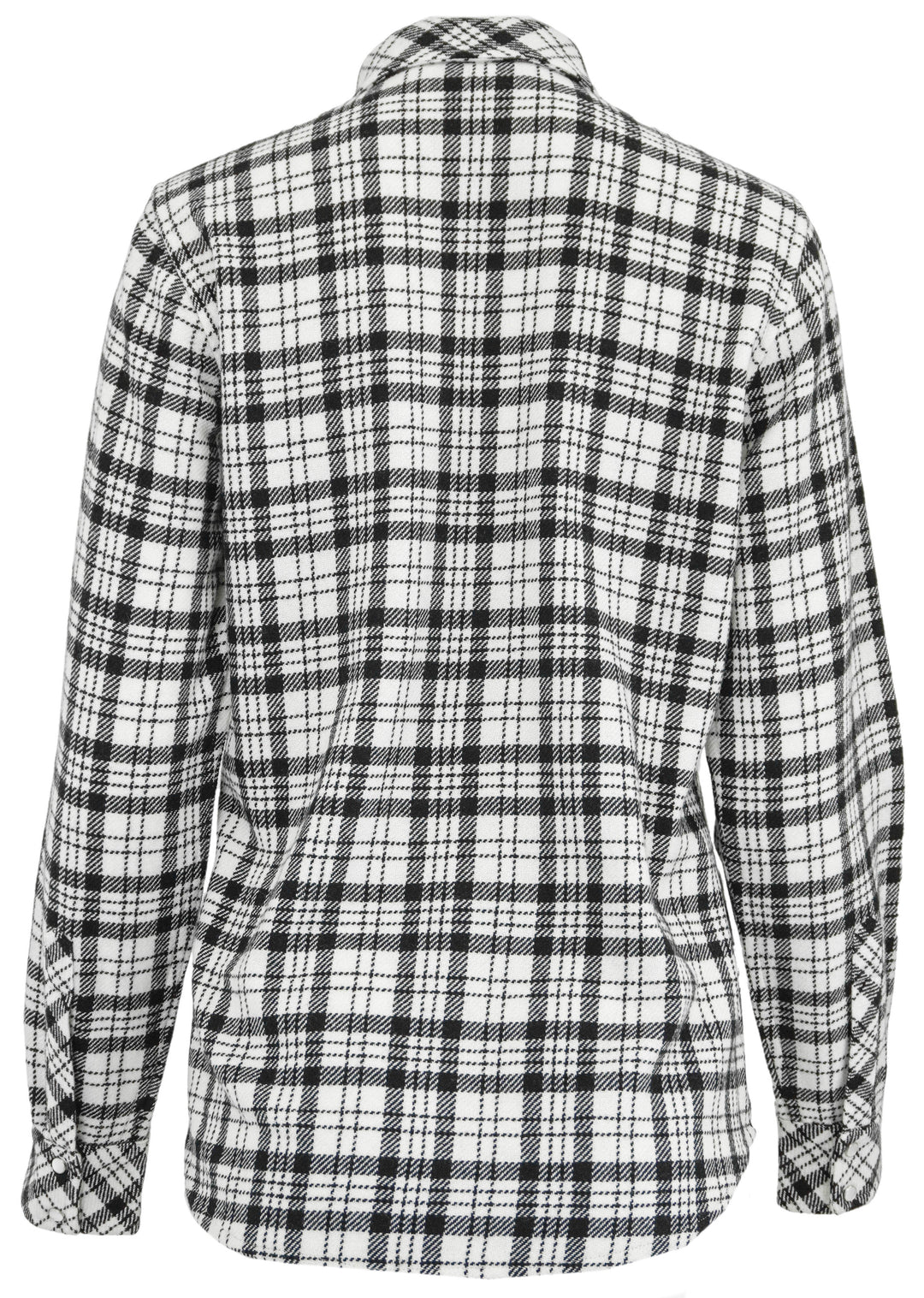 Richard Grand Plaid Cashmere Fitted Shirt in Black and White - Discounts on Richard Grand at UAL