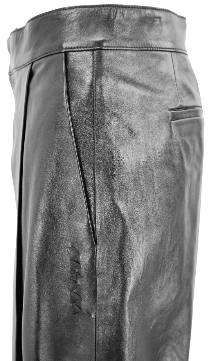 Marni Leather Trousers in Black