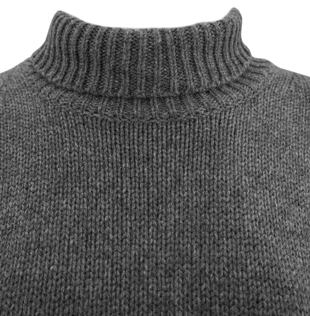 Givenchy Long Rolled Neck Sweater in Grey - Discounts on Givenchy at UAL